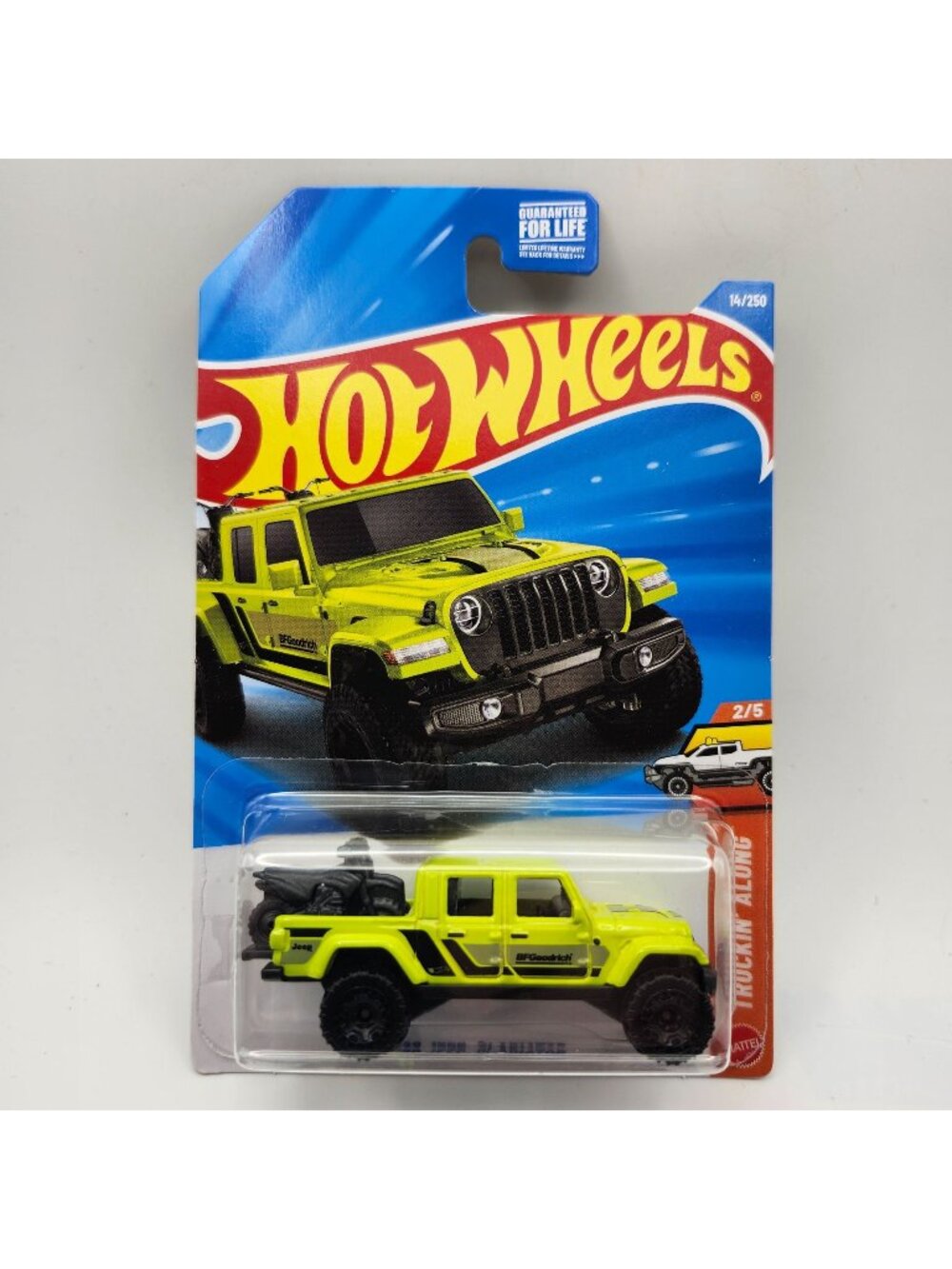 Hot Wheels 20 Jeep Gladiator Lime Green Truckin Along 2/5 14/250